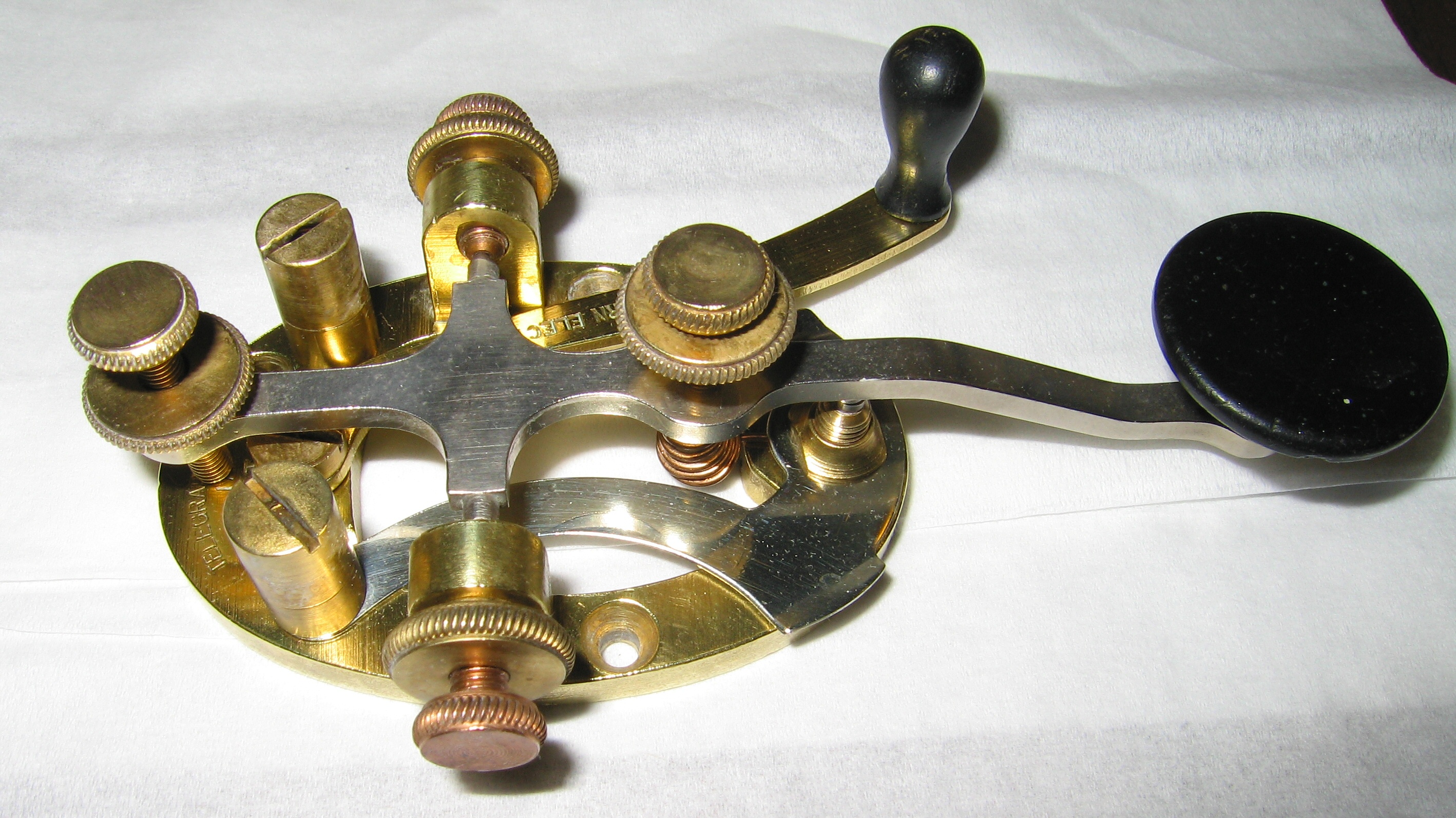 30s brass telegraph key that I restored